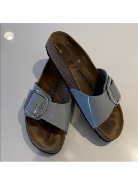 Birkenstock Gray Slide Sandals